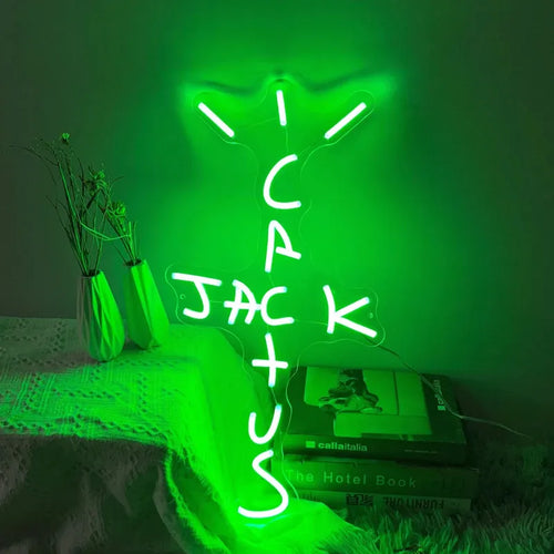 Cactus Jack LED Custom Neon Sign USB Light Room Decoration Neon Light